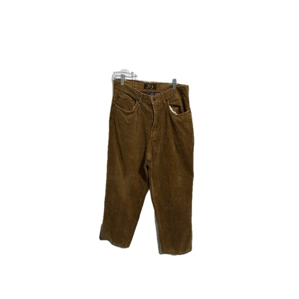 212 Degrees Brown Corduroy Pants Straight Leg Size 34x30 Mens